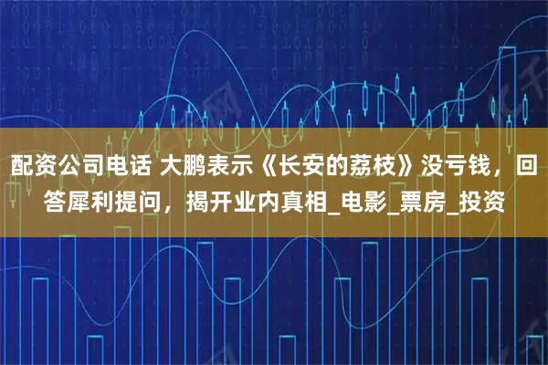 配资公司电话 大鹏表示《长安的荔枝》没亏钱，回答犀利提问，揭开业内真相_电影_票房_投资
